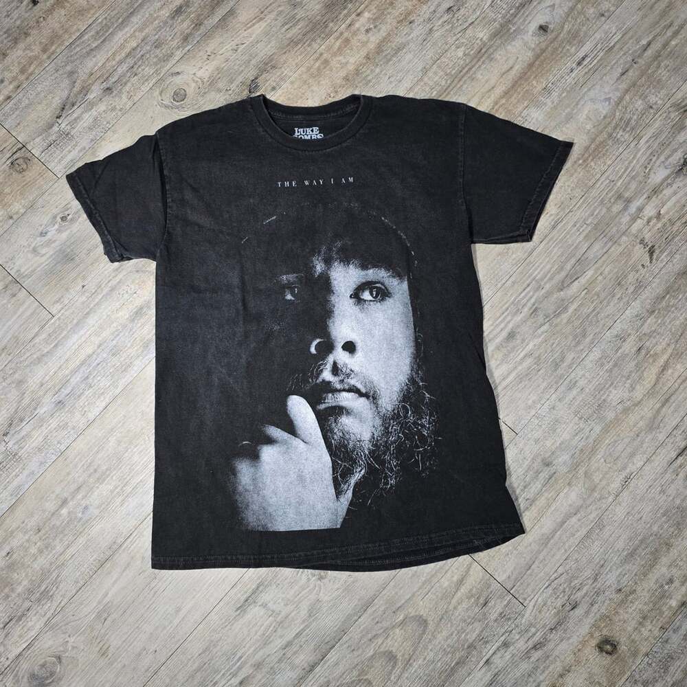 Luke Combs The Way I Am T-Shirt Size Small Washed Black
